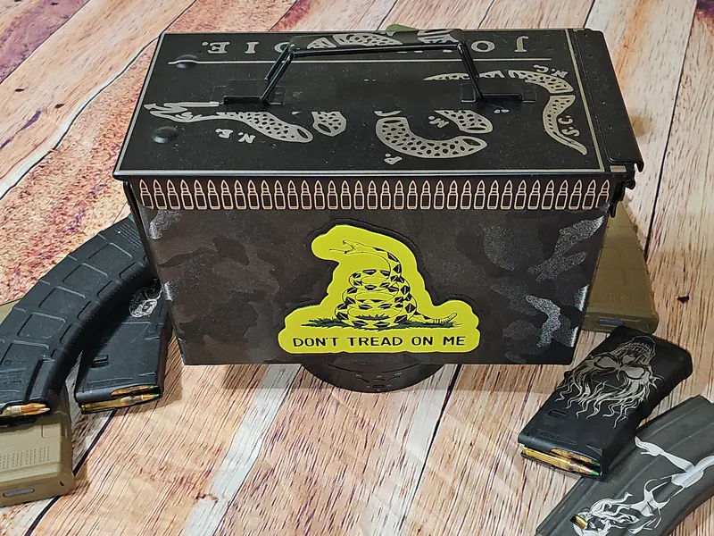 Custom Ammo Can - Laser engraved metal storage